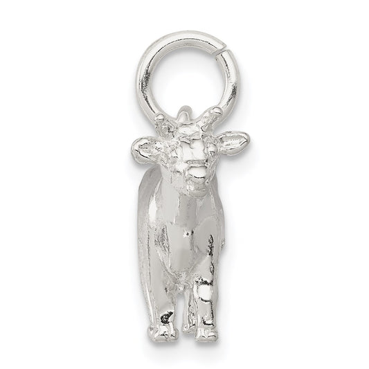 Sterling Silver Cow Charm QC904