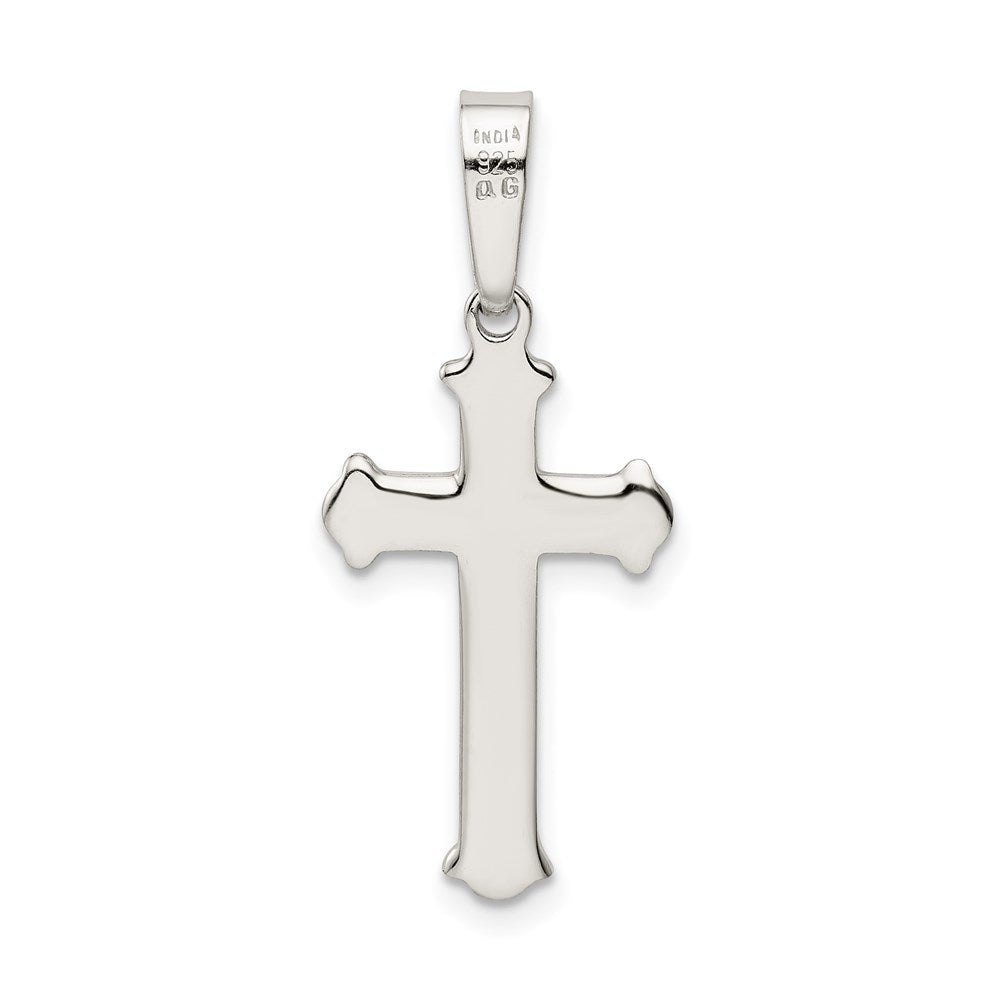 Sterling Silver Polished Cross Pendant QC9045