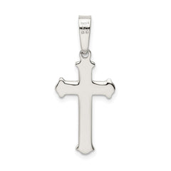 Sterling Silver Polished Cross Pendant QC9045
