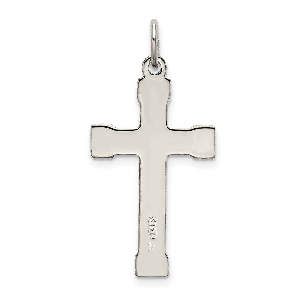 Sterling Silver & Gold-plated Polished Cross Pendant QC9047