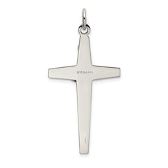 Sterling Silver & Gold-plated Polished and Textured INRI Crucifix Pendant QC9099