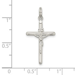 Sterling Silver Polished INRI Crucifix Charm QC9101
