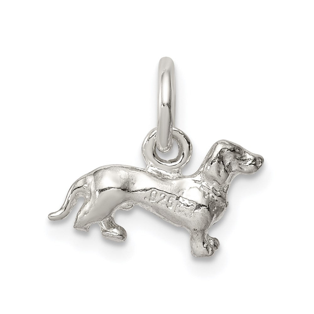 Sterling Silver Dog Charm QC924