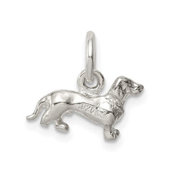 Sterling Silver Dog Charm QC924
