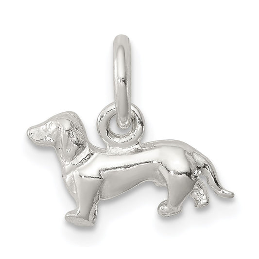 Sterling Silver Dog Charm QC924