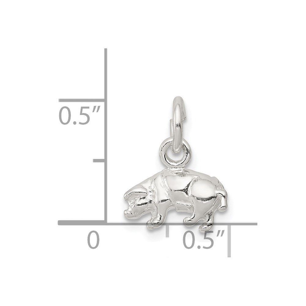 Sterling Silver Pig Charm QC930