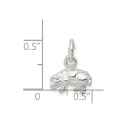 Sterling Silver Pig Charm QC930