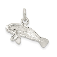 Sterling Silver Manatee Charm QC938