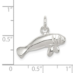Sterling Silver Manatee Charm QC938