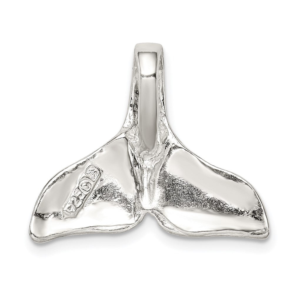 Sterling Silver Whale Tail Charm QC944