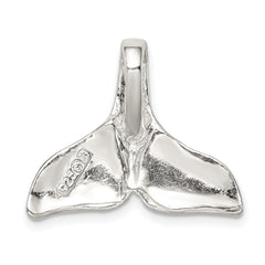 Sterling Silver Whale Tail Charm QC944