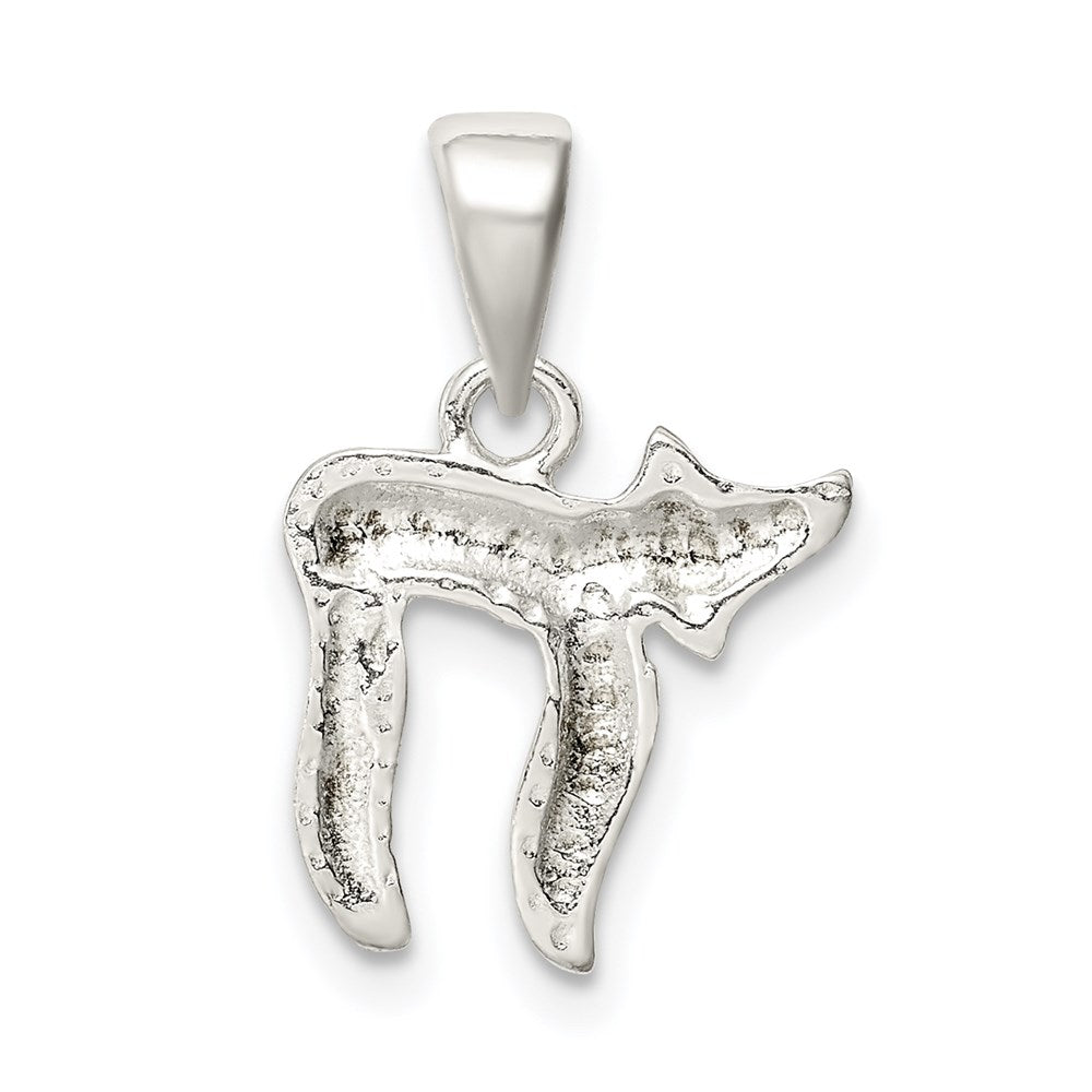 Sterling Silver Polished Chai symbol QC9451