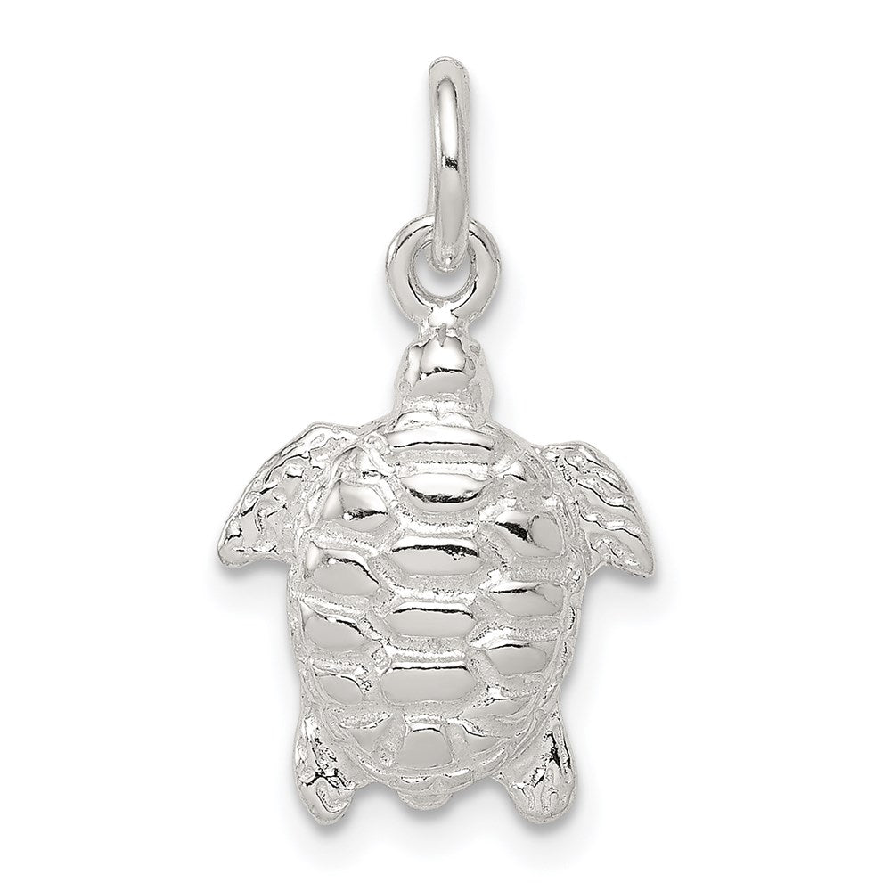 Sterling Silver Turtle Charm QC949