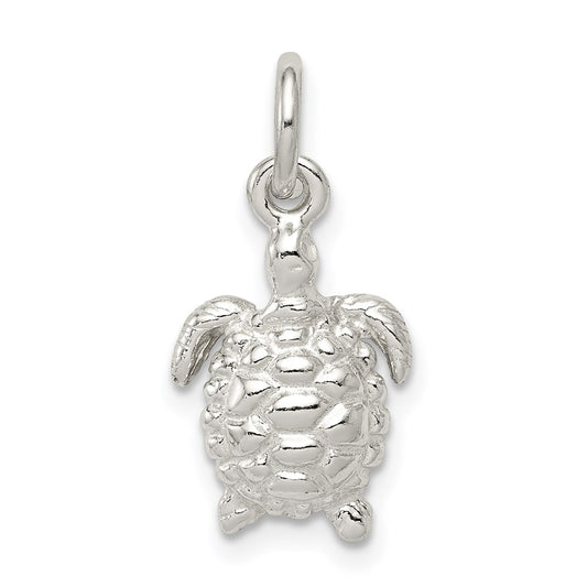 Sterling Silver Turtle Charm QC951