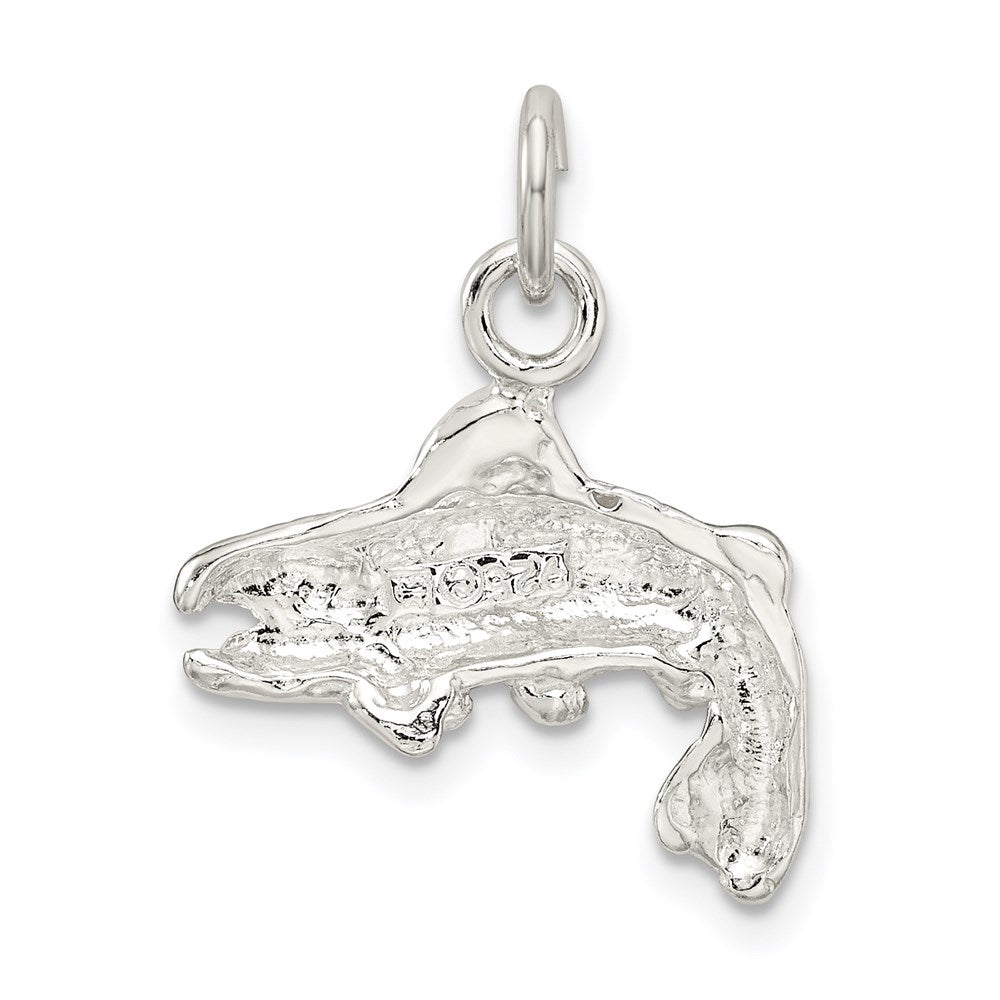 Sterling Silver Fish Charm QC957