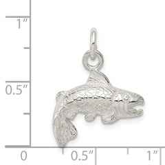 Sterling Silver Fish Charm QC957