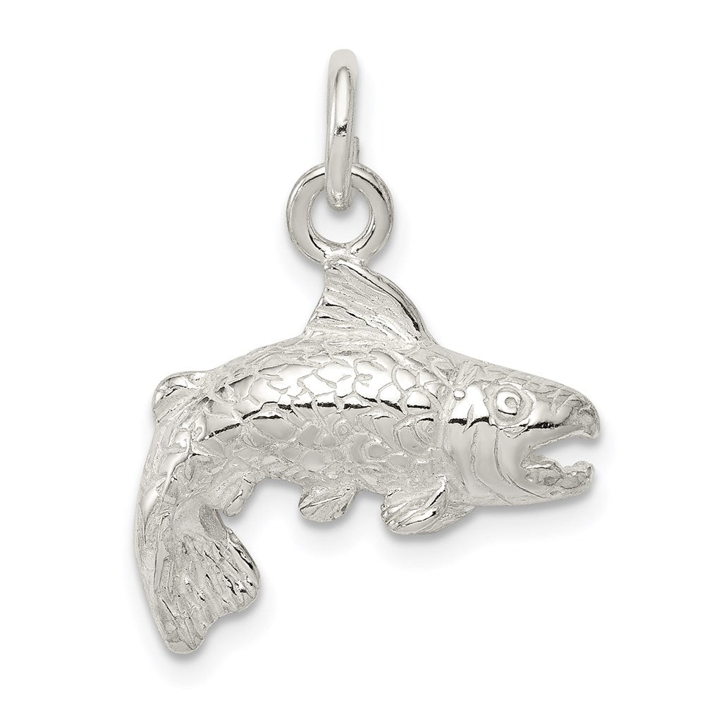 Sterling Silver Fish Charm QC957