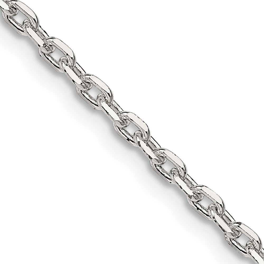 Sterling Silver 2.75mm Beveled Oval Cable ChainQCA080