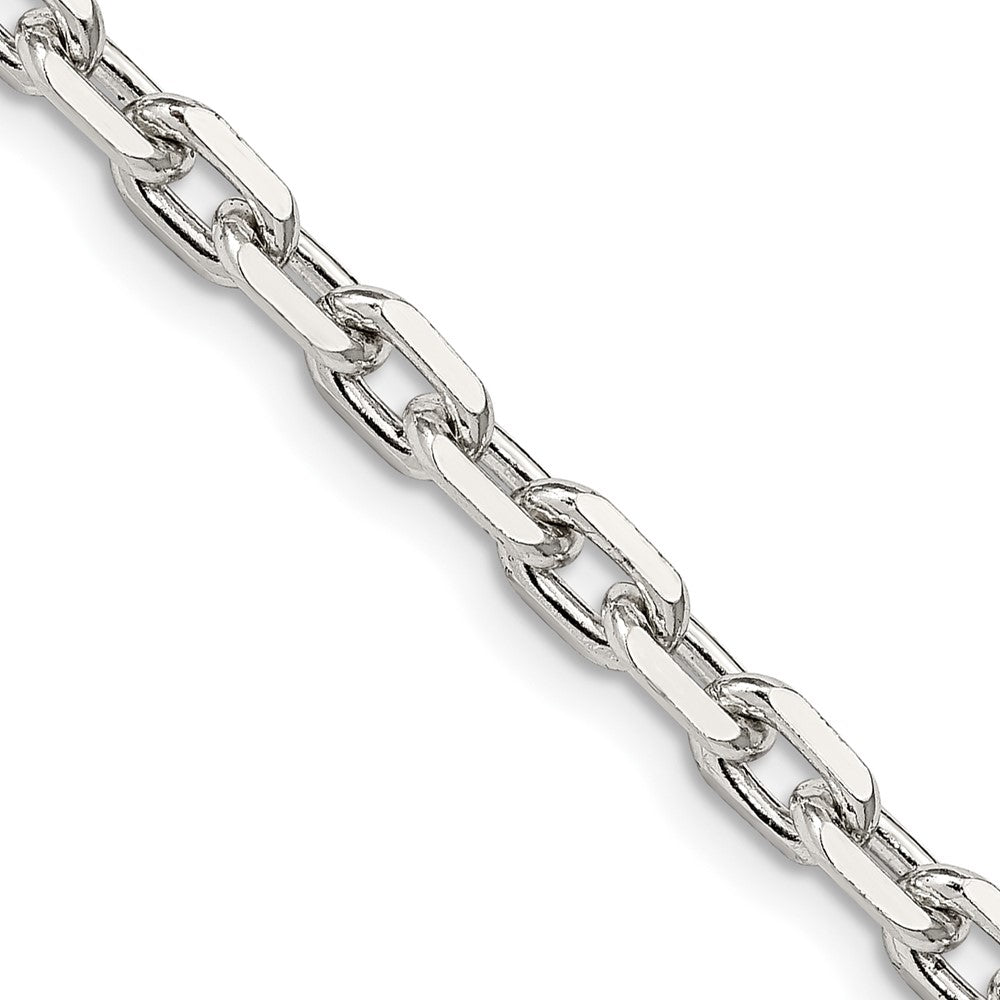 Sterling Silver 4.9mm Beveled Oval Cable ChainQCA150