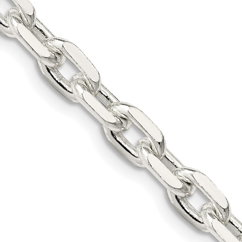 Sterling Silver 5.4mm Beveled Oval Cable ChainQCA170