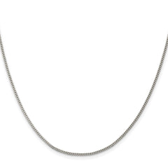 Sterling Silver Rhodium-plated 1.5mm Curb ChainQCB045R
