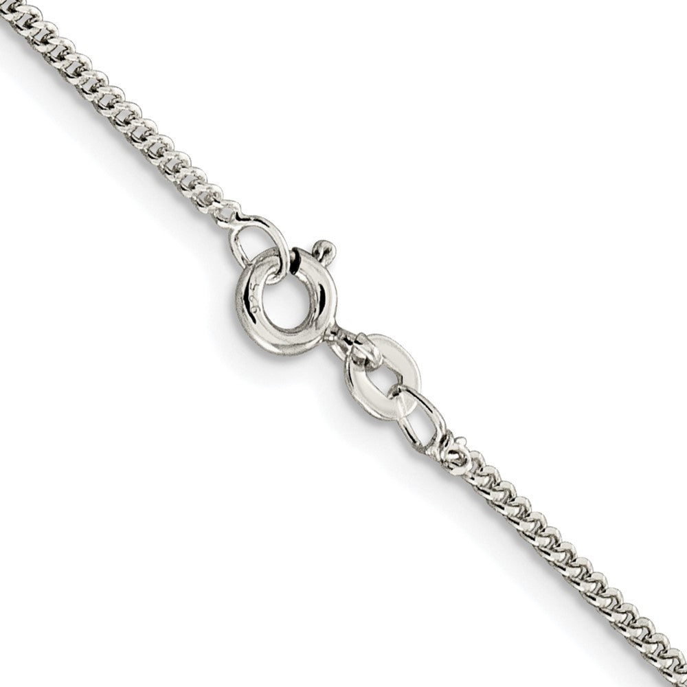 Sterling Silver Rhodium-plated 1.5mm Curb ChainQCB045R