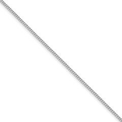 Sterling Silver Rhodium-plated 1.5mm Curb ChainQCB045R