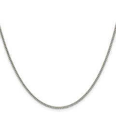 Sterling Silver Rhodium-plated 1.75mm Curb ChainQCB050R