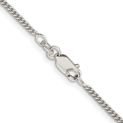 Sterling Silver Rhodium-plated 1.75mm Curb ChainQCB050R