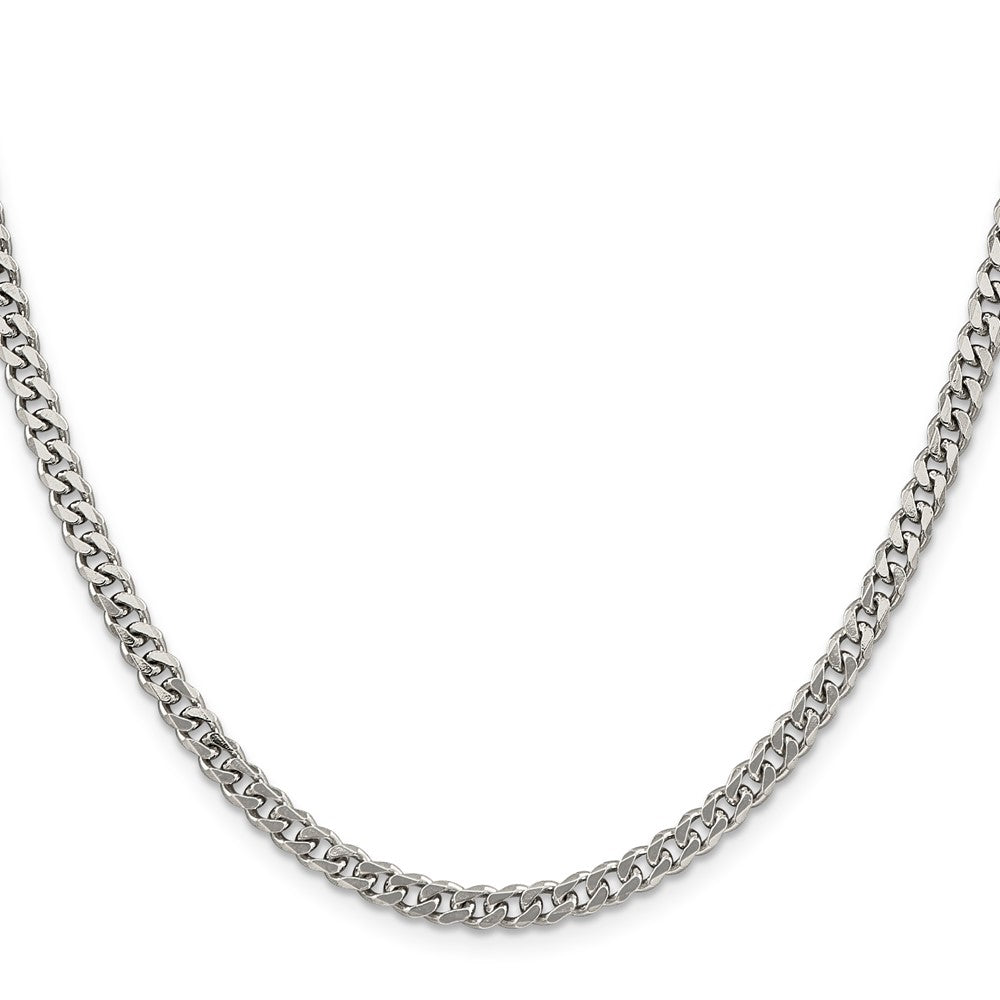 Sterling Silver Rhodium-plated 4.5mm Curb ChainQCB120R