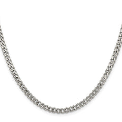 Sterling Silver Rhodium-plated 4.5mm Curb ChainQCB120R