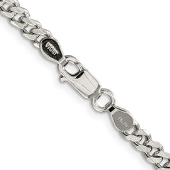 Sterling Silver Rhodium-plated 4.5mm Curb ChainQCB120R