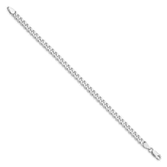 Sterling Silver Rhodium-plated 5.7mm Curb Chain QCB150R-8