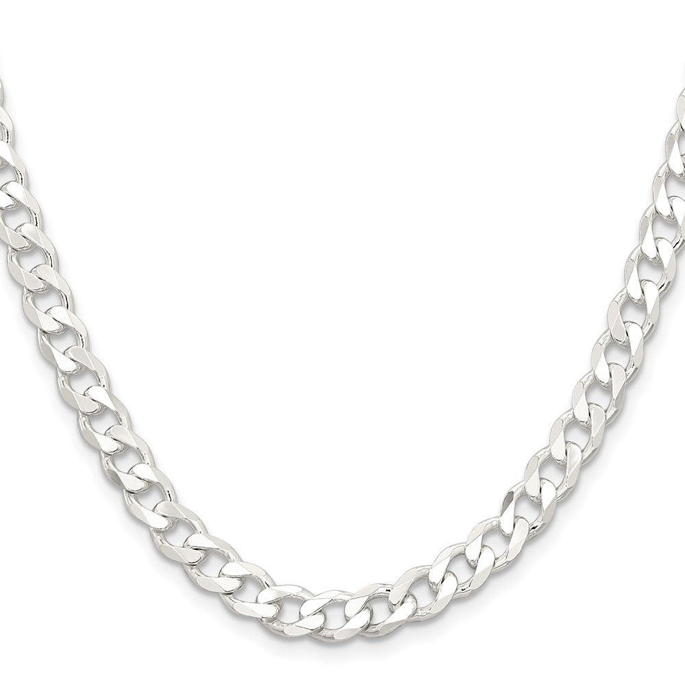 Sterling Silver 6.5mm Curb ChainQCB180