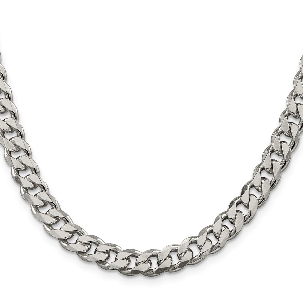 Sterling Silver 8.3mm Curb ChainQCB220