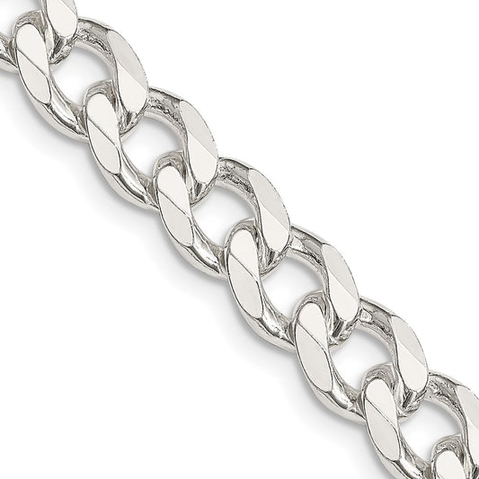 Sterling Silver 8.3mm Curb ChainQCB220