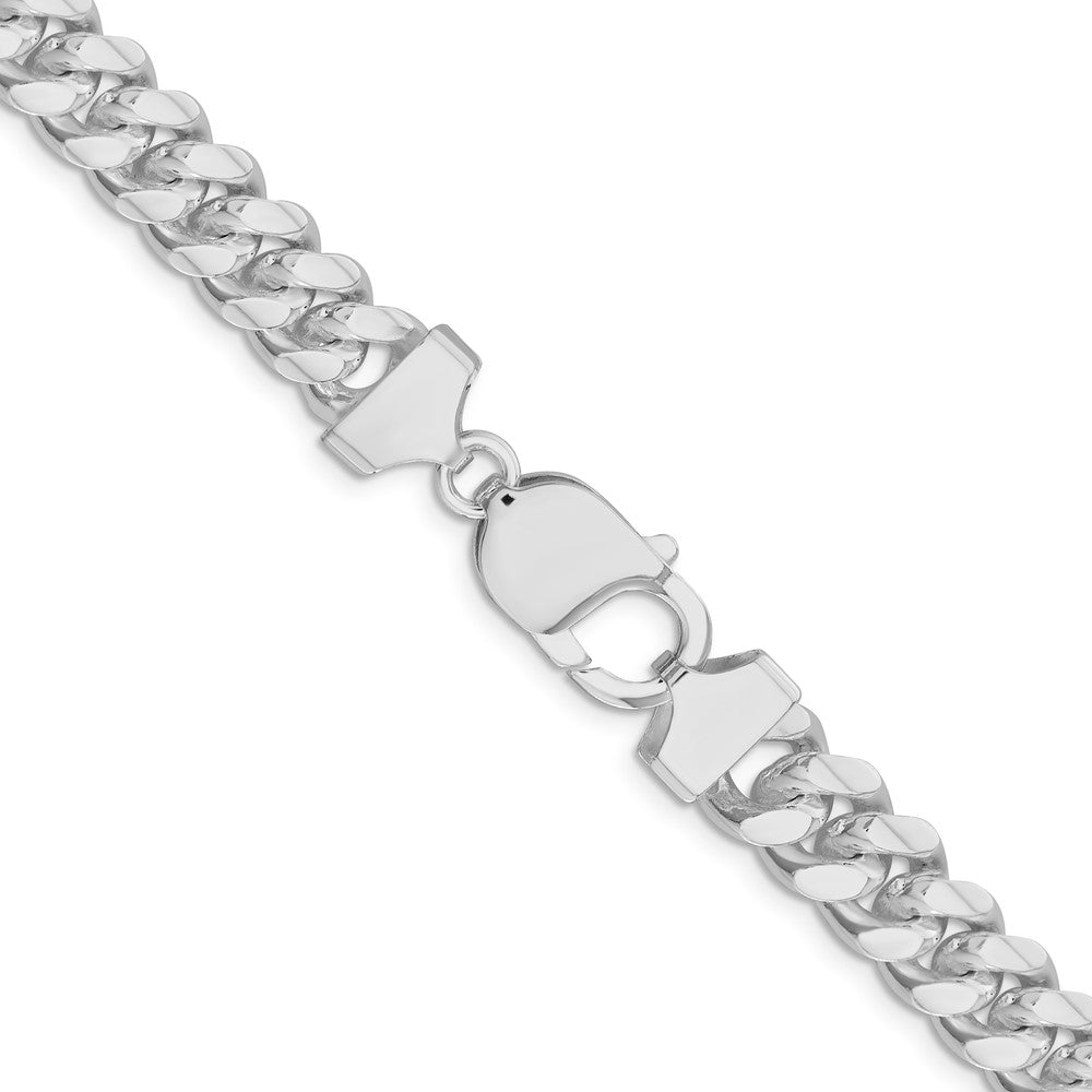 Sterling Silver Rhodium-plated 9.3mm Curb ChainQCB250R