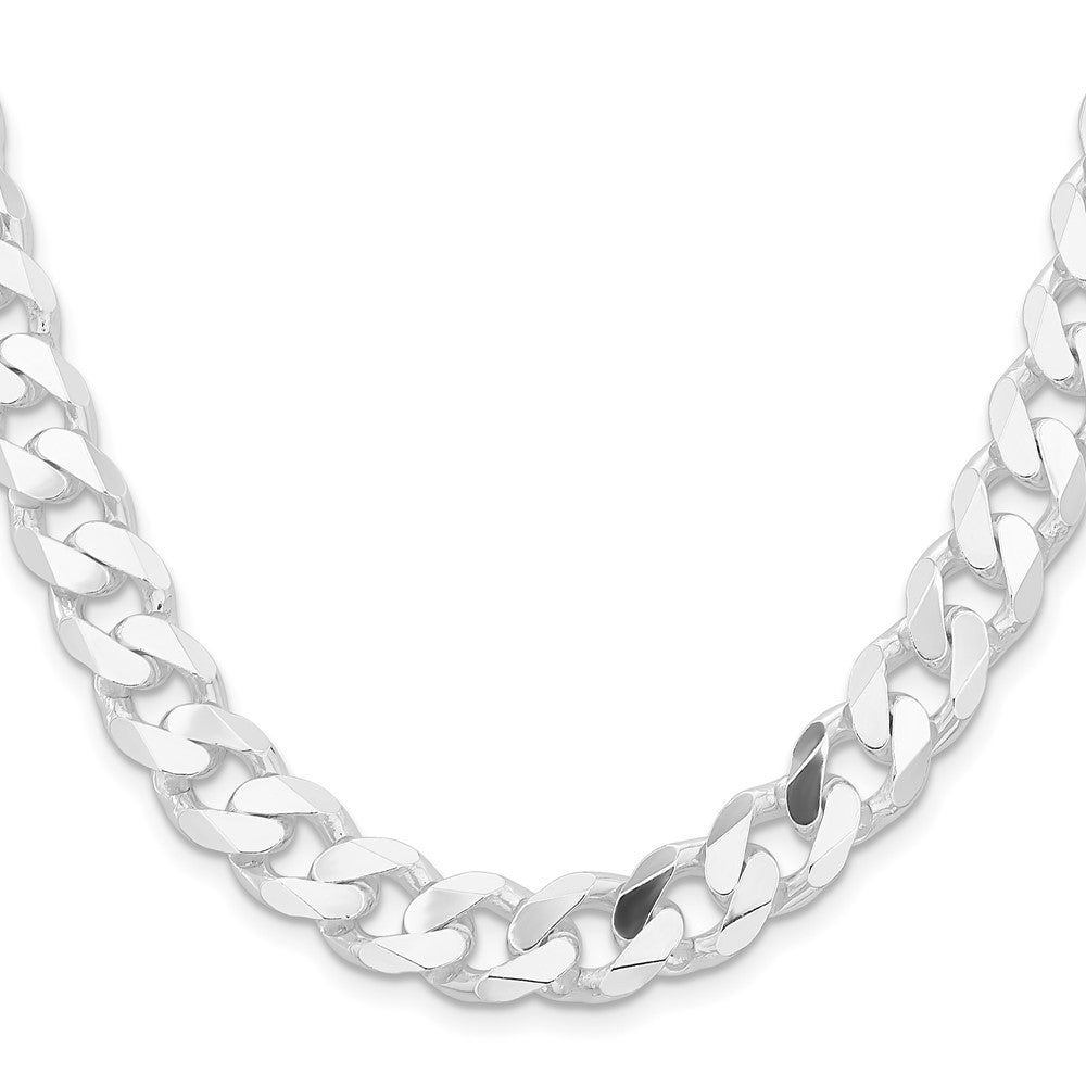 Sterling Silver Rhodium-plated 11mm Curb ChainQCB300R