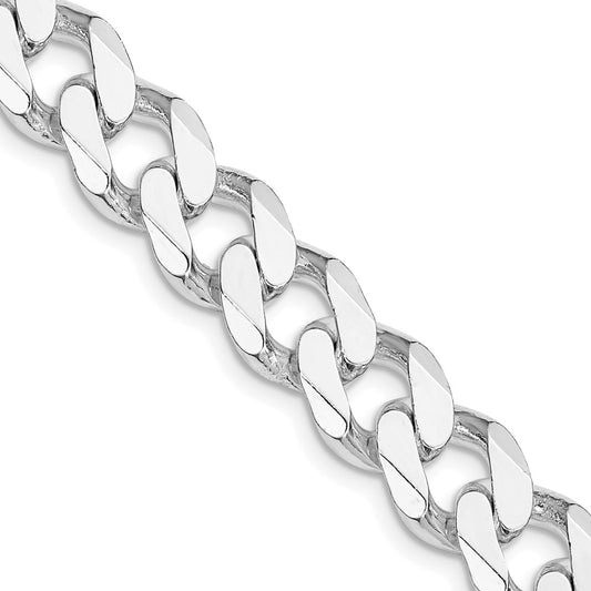Sterling Silver Rhodium-plated 11mm Curb ChainQCB300R