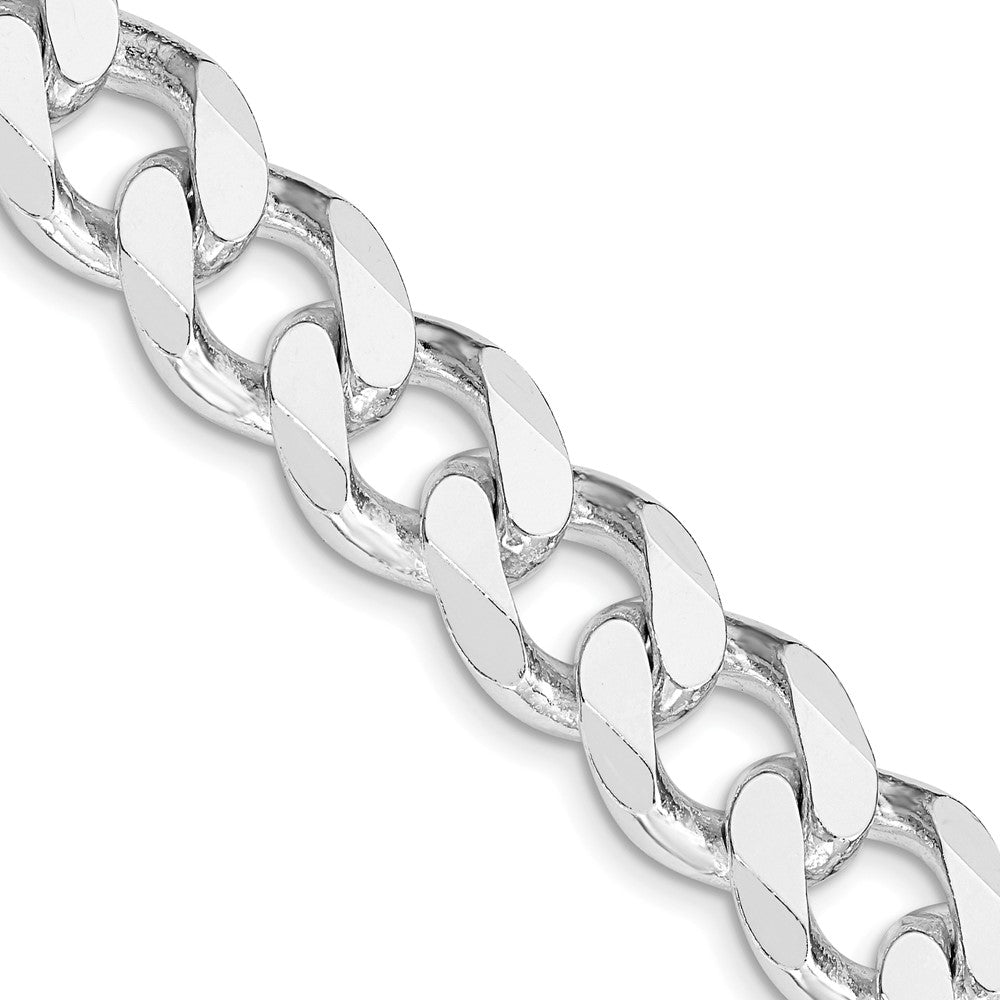 Sterling Silver Rhodium-plated 13mm Curb ChainQCB350R