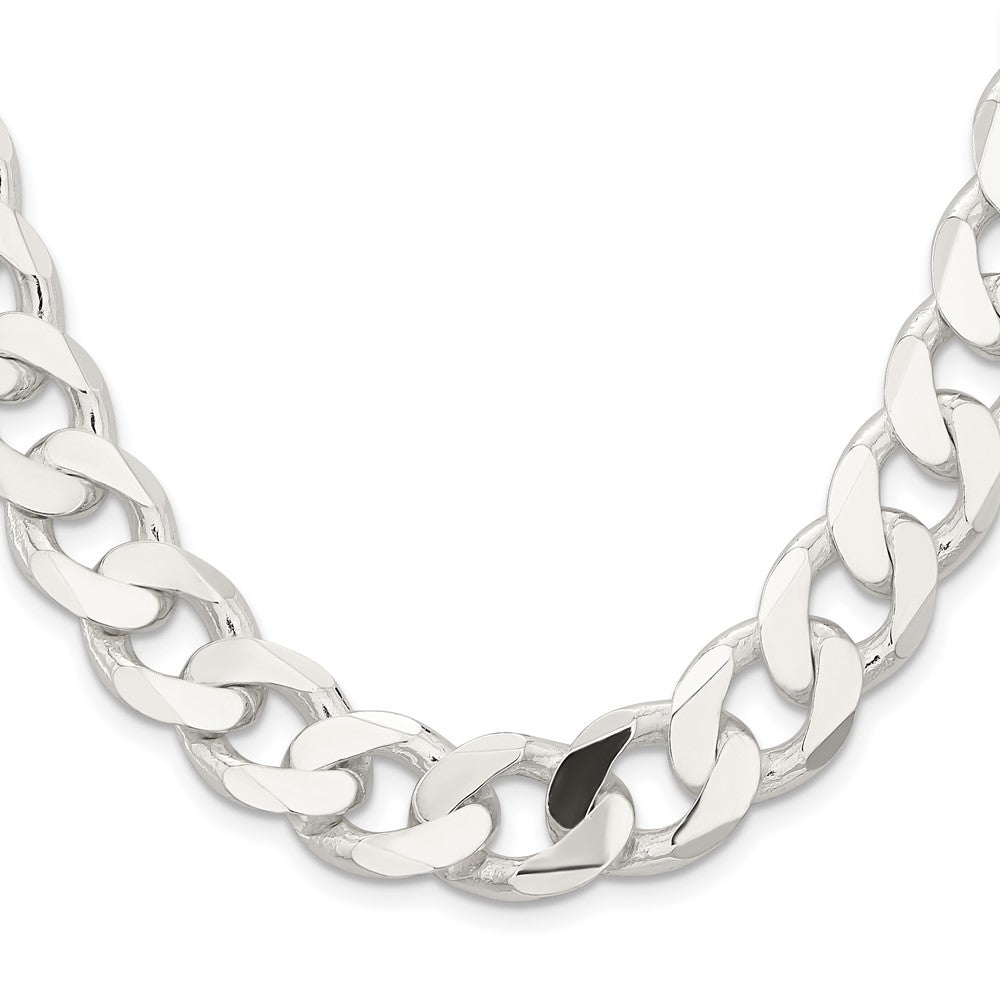 Sterling Silver 14.5mm Curb ChainQCB400