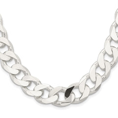 Sterling Silver 14.5mm Curb ChainQCB400