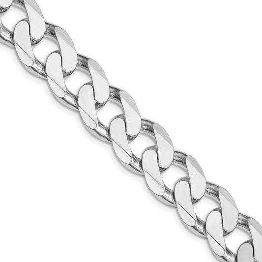 Sterling Silver Rhodium-plated 14.5mm Curb ChainQCB400R