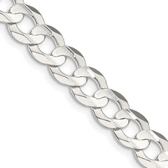 Sterling Silver 7.8mm Concave Beveled Curb ChainQCBC200