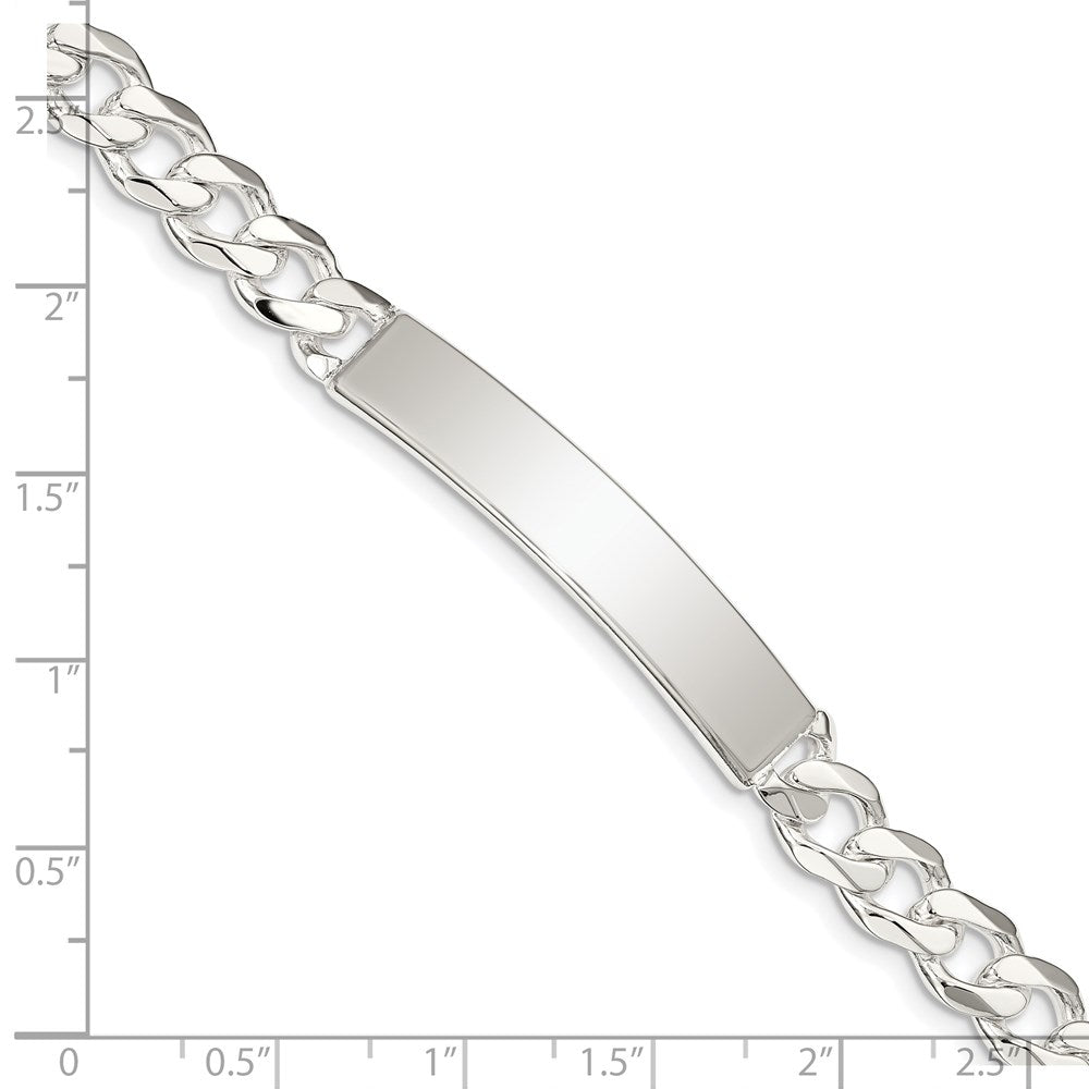 Sterling Silver Curb Link ID Bracelet QCD200-8