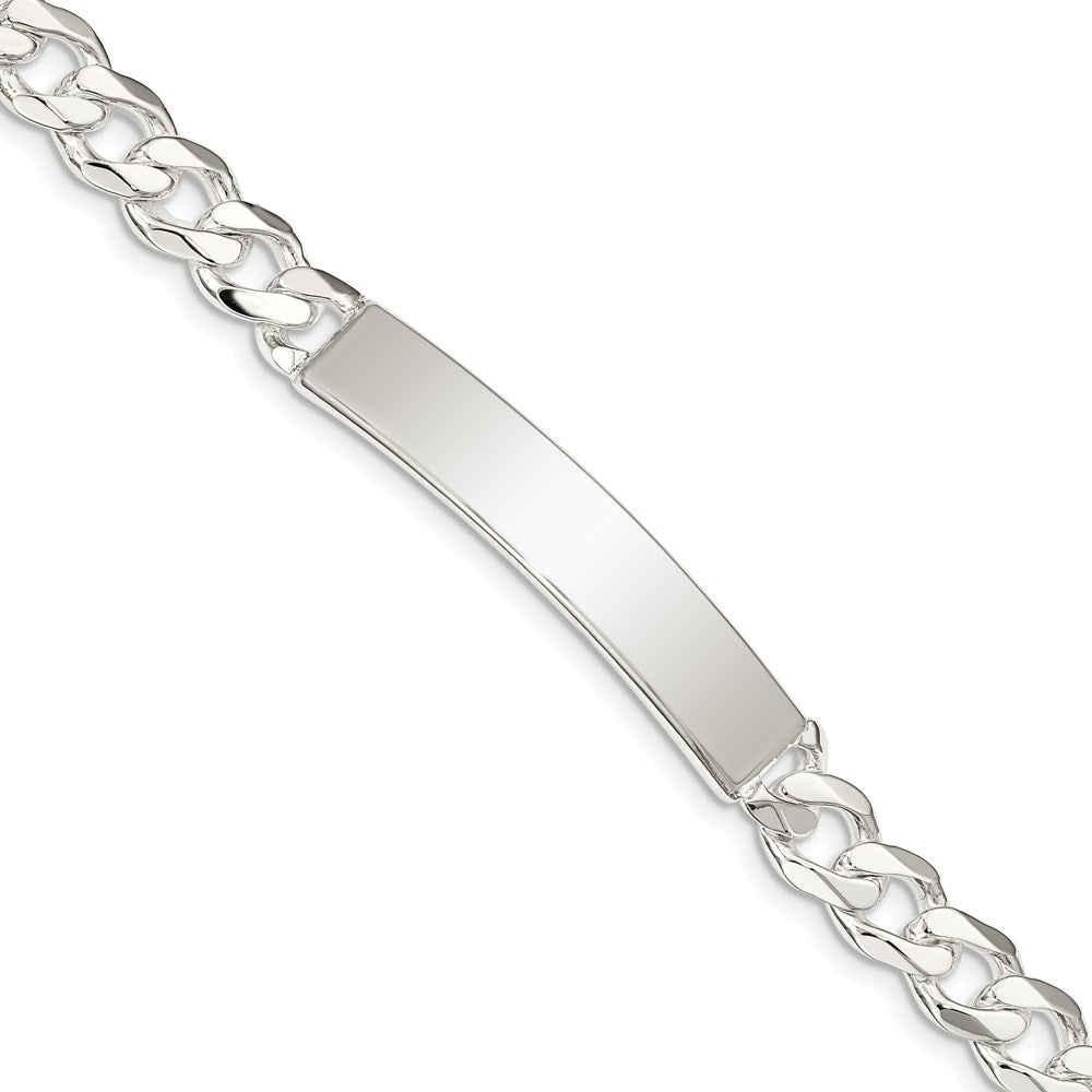 Sterling Silver Curb Link ID Bracelet QCD200-8