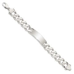 Sterling Silver Curb Link ID Bracelet QCD400-8.5