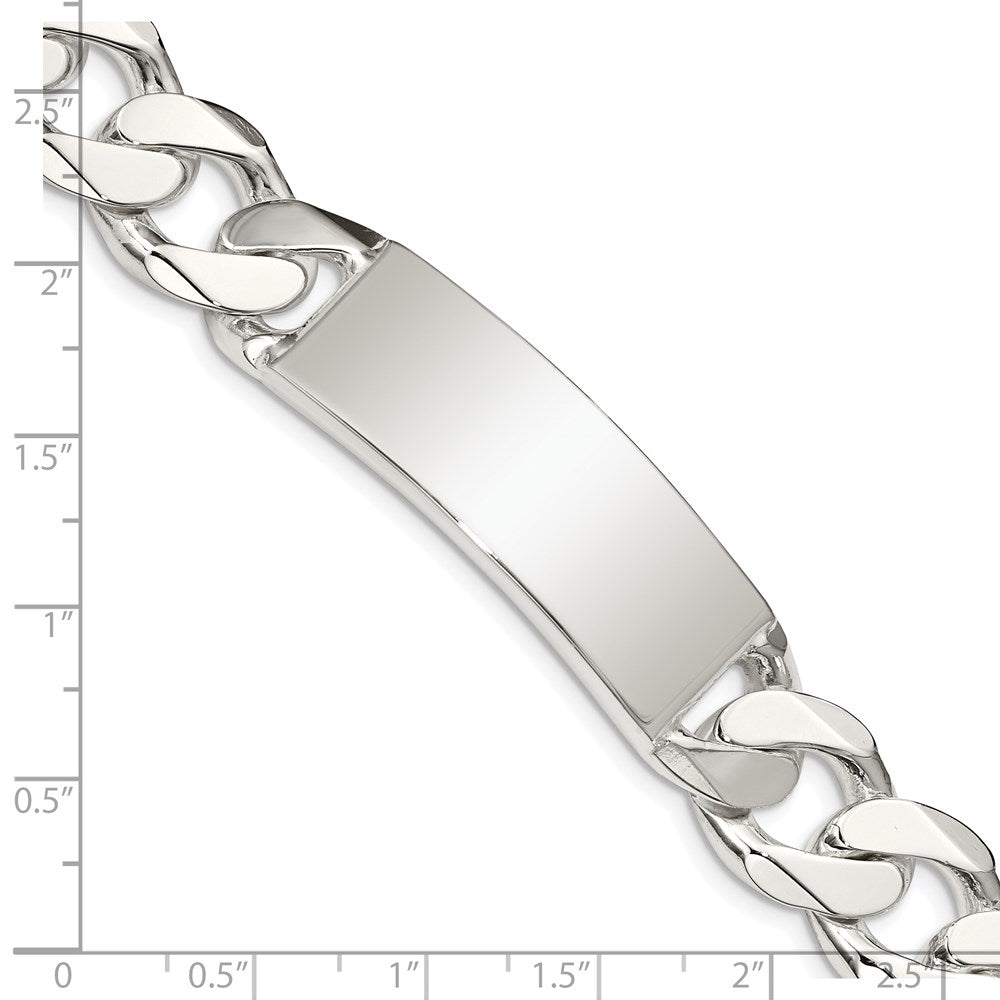 Sterling Silver Curb Link ID Bracelet QCD400-8.5