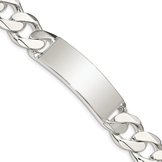 Sterling Silver Curb Link ID Bracelet QCD400-8.5