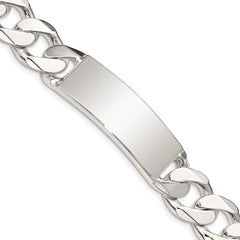 Sterling Silver Curb Link ID Bracelet QCD400-8.5